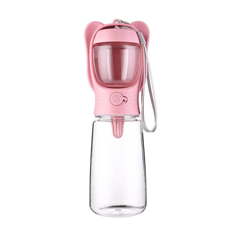 2-in-1 Portable Dog Water Bottle with Food Container